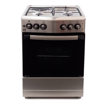 გაზქურა OZ OG 6031 IX OCOURVED60X60X31, OVEN-COMBINATION, Black/Silver