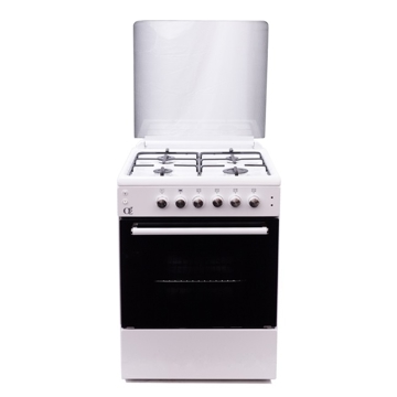 გაზქურა OZ OE 6040 W OQ60X60W4E, 4 Gas, OVEN, White