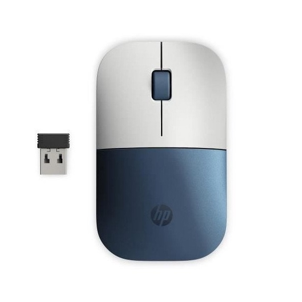 მაუსი HP Z3700 Forest Wireless Mouse, White/Blue