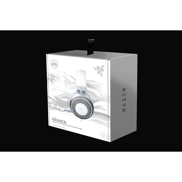 ყურსასმენი Razer RZ04-02830400-R3M1 Kraken Mercury Gaming Headset, 3.5mm, White