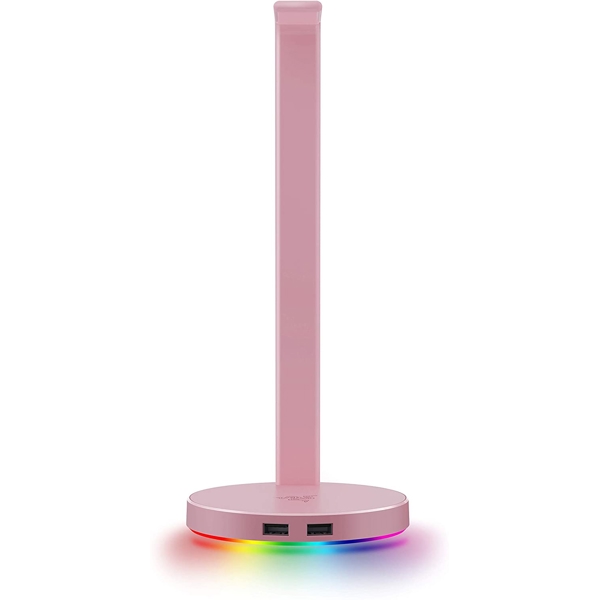 ყურსასმენის სადგამი Razer RC21-01510200-R3M1 Base Station V2 Chroma Quartz, RGB, Black, Pink