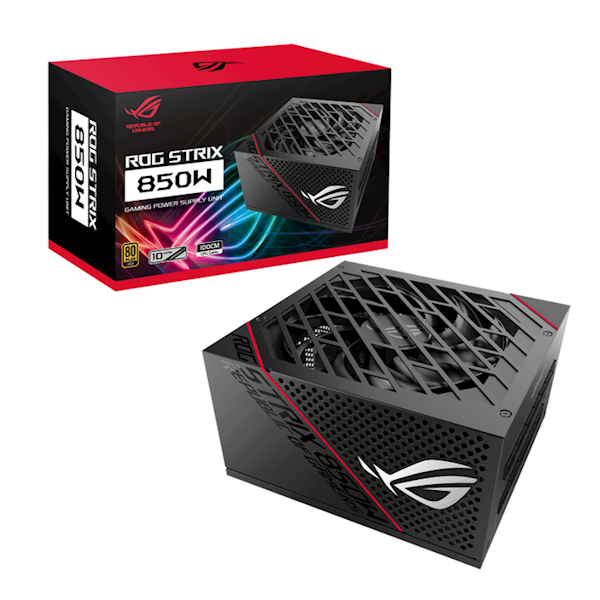 კვების ბლოკი Asus 90YE00A3-B0NA00, 850W, ROG Strix 80 Plus Gold Fully Modular Black