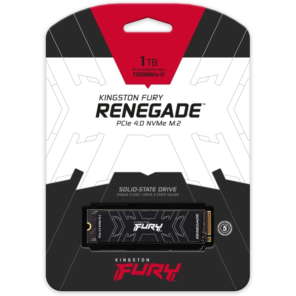 მყარი დისკი Kingston SFYRS/1000G, 1TB Fury Renegade PCIE 4.0 NVMe M2 SSD