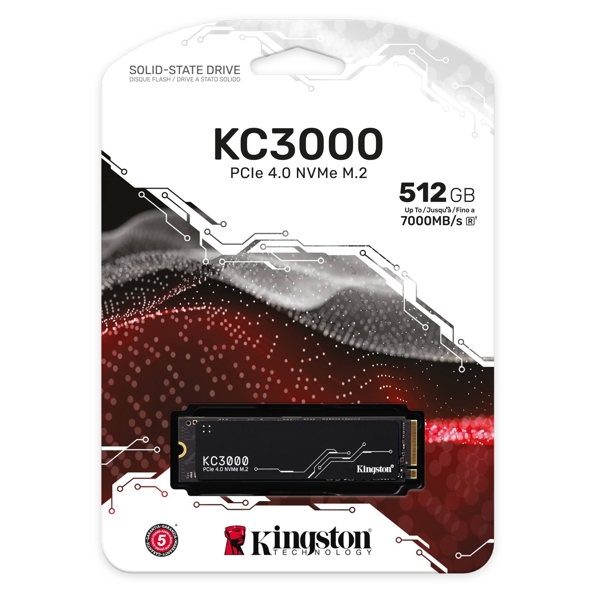 მყარი დისკი Kingston SKC3000S/512, 512G KC3000 PCIE 4.0 SSD