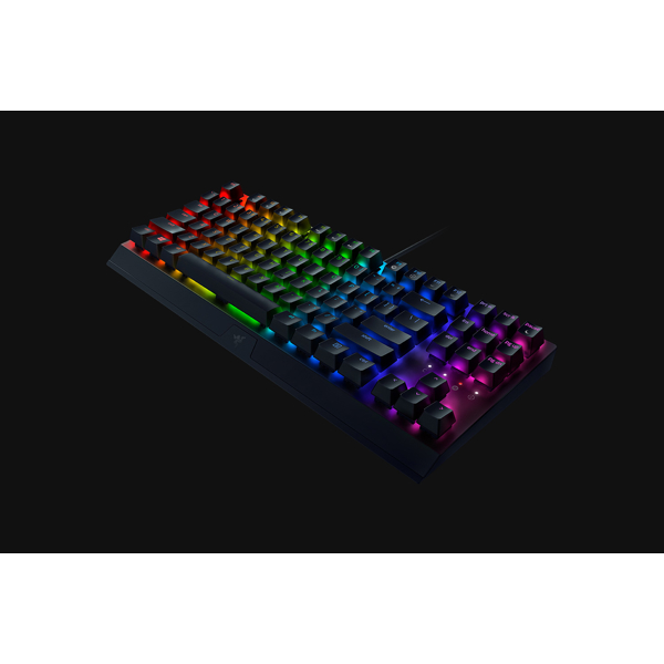 კლავიატურა Razer RZ03-03490700-R3R1 BlackWidow V3 TKL Gaming Keyboard, Green Switch, RGB, Black