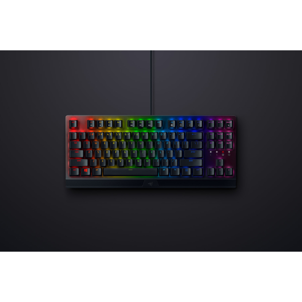 კლავიატურა Razer RZ03-03490700-R3R1 BlackWidow V3 TKL Gaming Keyboard, Green Switch, RGB, Black