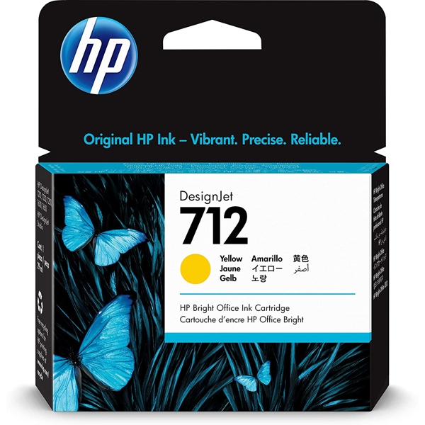 კარტრიჯი HP 3ED69A 712 29ml Ink Cartridge Yellow