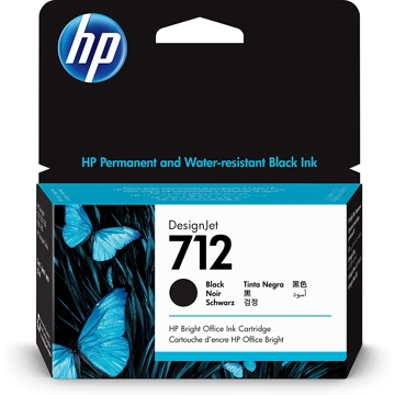 HP 3ED70A 712 38ml Ink Cartridge Black