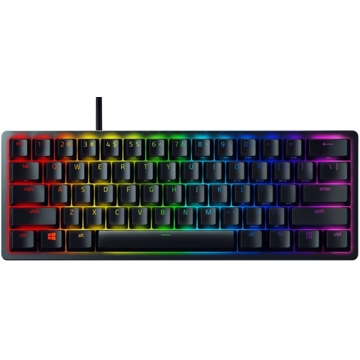 კლავიატურა Razer RZ03-03391500-R3R1 Huntsman Mini Gaming Keyboard, Purple Switch, USB, RGB, Black