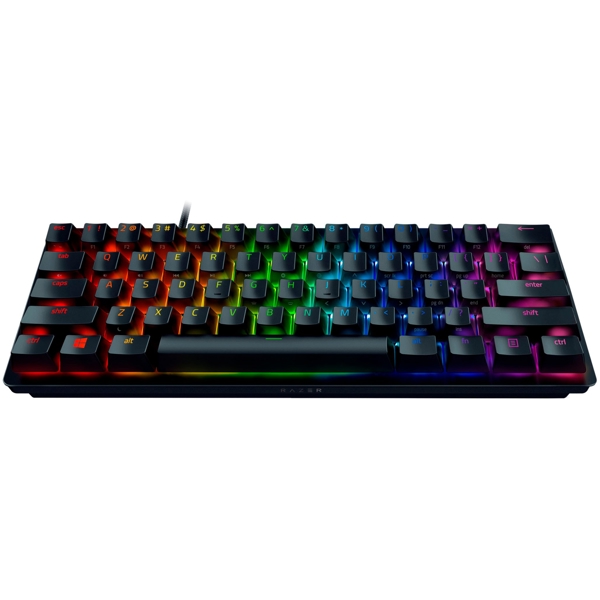 კლავიატურა Razer RZ03-03391500-R3R1 Huntsman Mini Gaming Keyboard, Purple Switch, USB, RGB, Black