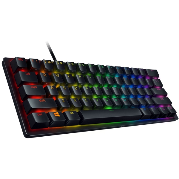 კლავიატურა Razer RZ03-03391500-R3R1 Huntsman Mini Gaming Keyboard, Purple Switch, USB, RGB, Black