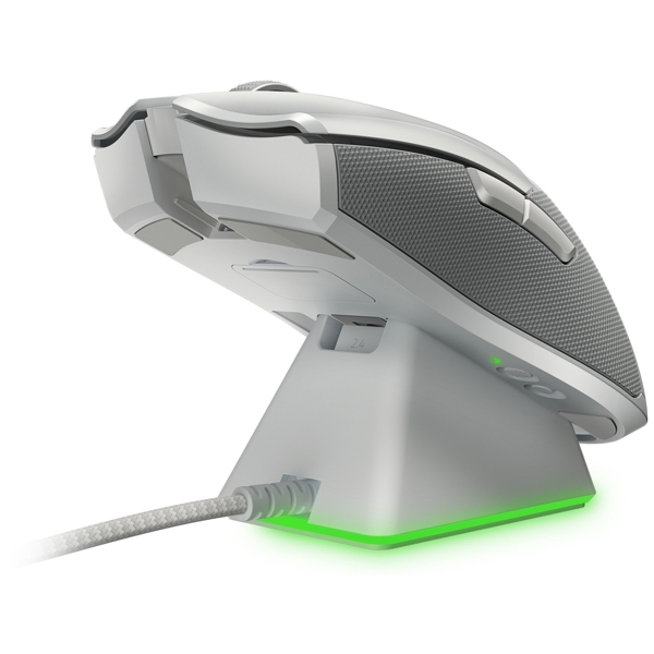 მაუსი Razer RZ01-03050400-R3M1 Viper Ultimate Wireless Gaming Mouse With Charging Dock, Mercury, RGB, White