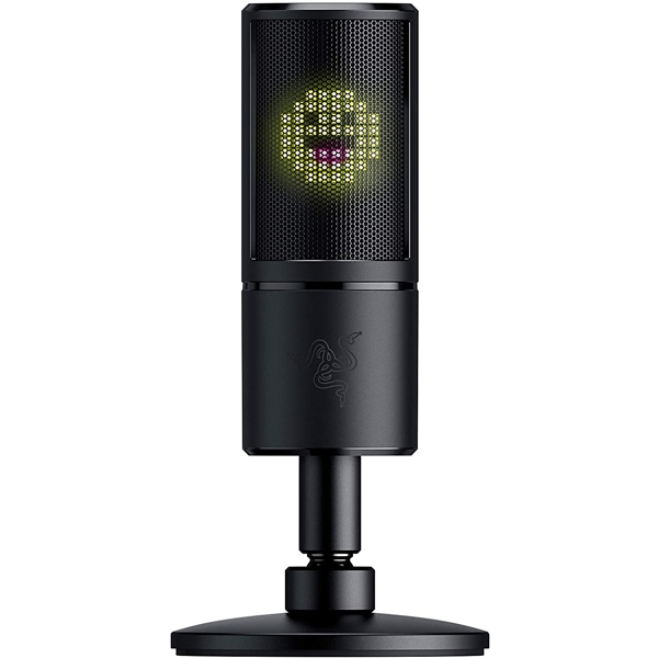 Razer RZ19-03060100-R3M1 Seiren Emote Streaming Condenser Mic, USB, Black