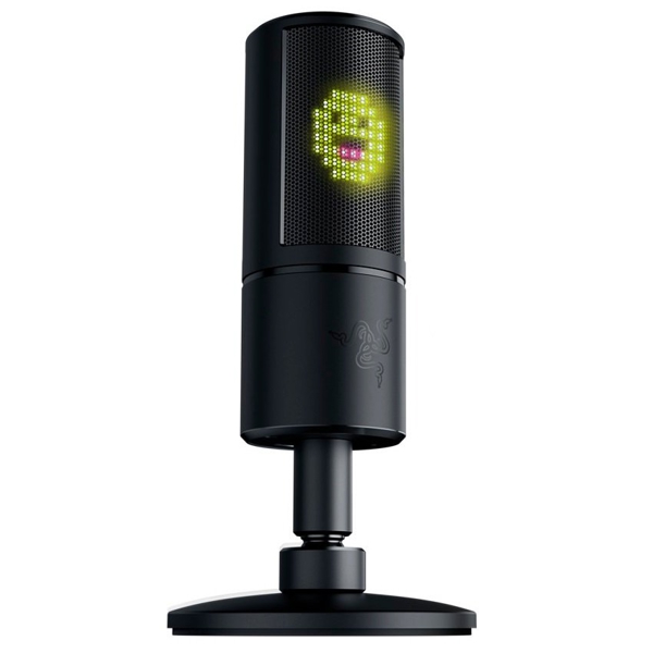 Razer RZ19-03060100-R3M1 Seiren Emote Streaming Condenser Mic, USB, Black