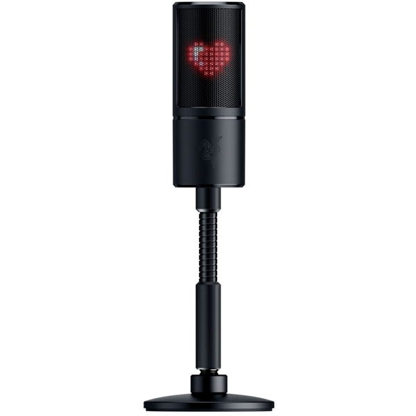 Razer RZ19-03060100-R3M1 Seiren Emote Streaming Condenser Mic, USB, Black