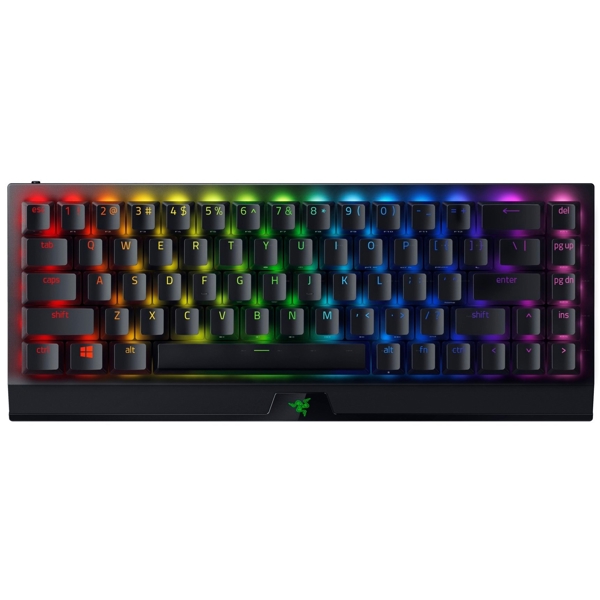 Razer RZ03-03891600-R3R1 BlackWidow V3 Mini HyperSpeed Gaming Keyboard, Green Switch, BT, USB, RGB, Black