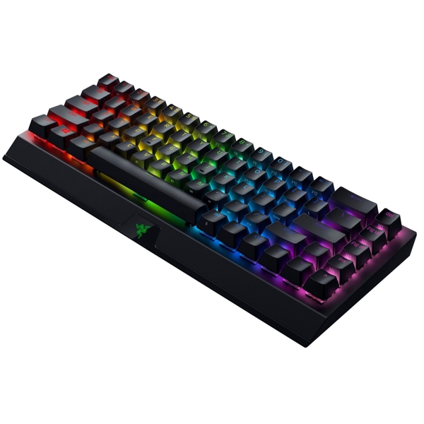 Razer RZ03-03891600-R3R1 BlackWidow V3 Mini HyperSpeed Gaming Keyboard, Green Switch, BT, USB, RGB, Black