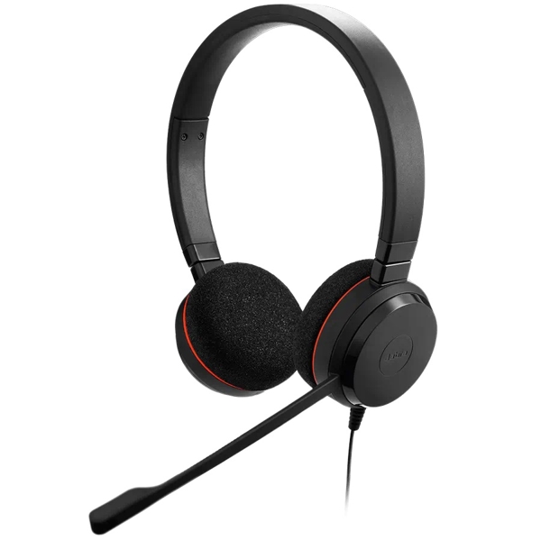 ყურსასმენი Jabra 4999-823-189 EVOLVE 20 Stereo, Wired Headset, USB-C, Black