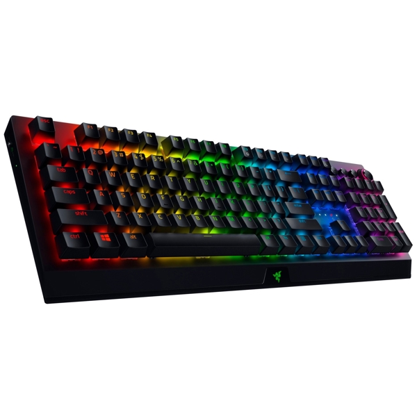 Razer RZ03-03530800-R3R1 BlackWidow V3 Pro Gaming Keyboard, Green Switch, BT, USB, RGB, Black