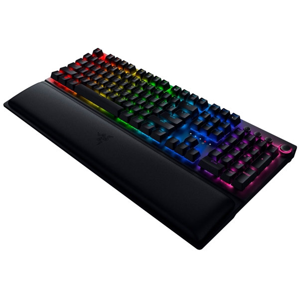 Razer RZ03-03530800-R3R1 BlackWidow V3 Pro Gaming Keyboard, Green Switch, BT, USB, RGB, Black