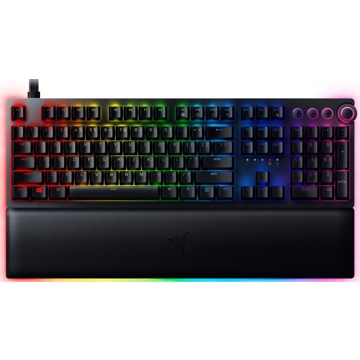 კლავიატურა Razer RZ03-03610800-R3R1 Huntsman V2 Gaming Keyboard, Analog Switch, USB, RGB, Black