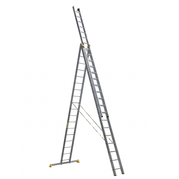 კიბე Alumet 9318, Three-section aluminum ladder