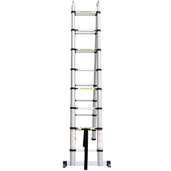 კიბე Alumet DTLH 2.5, Double-sided telescopic ladder with hinge