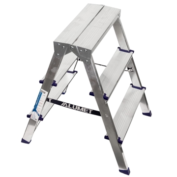 Alumet AD7203 Double-Sided Aluminum Step-Ladder0