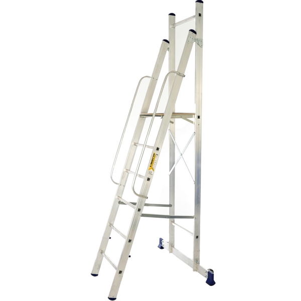 Alumet  APE 1406, Professional stepladder with a platform 