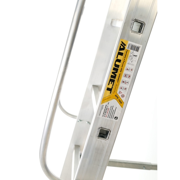 Alumet  APE 1406, Professional stepladder with a platform 