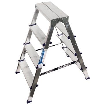 კიბე Alumet AD7204 Double-Sided Aluminum Step-Ladder