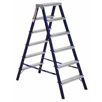 Alumet MD8206 Double-Sided Steel Ladder