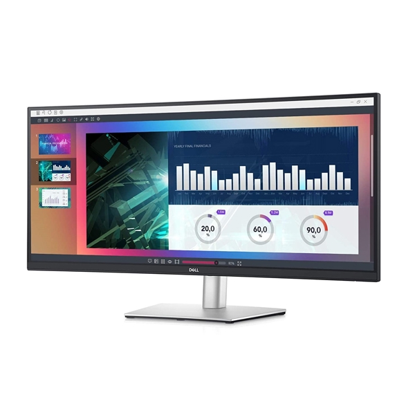 მონიტორი Dell P3421W, 34", WQHD, Curved Monitor, USB-C, HDM, DP, Black