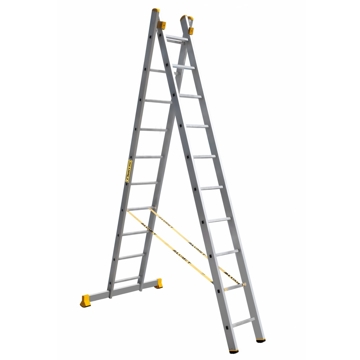 Alumet P2 9210, Aluminum Two-section Professional Ladder