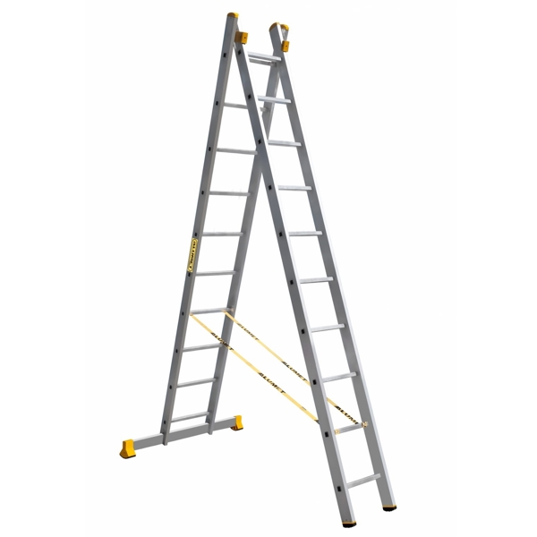 Alumet P2 9210, Aluminum Two-section Professional Ladder