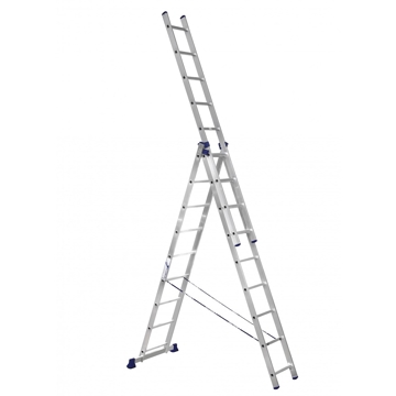 კიბე Alumet 5309, Three-section universal aluminum ladder 