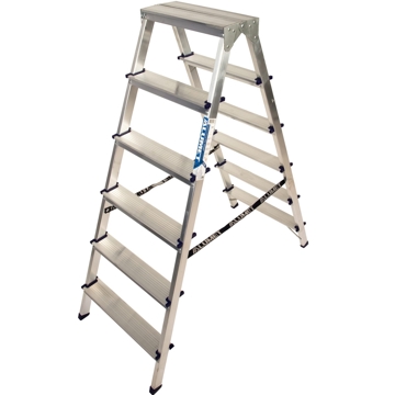 კიბე Alumet AD7206 Double-Sided Aluminum Step-Ladder