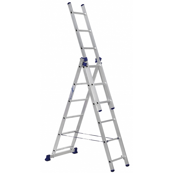 კიბე Alumet 5306 Three-Section Universal Aluminum Ladder