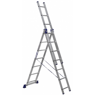 კიბე Alumet 5307 Three-Section Universal Aluminum Ladder