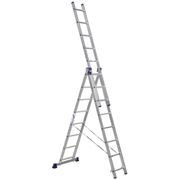 კიბე Alumet 5308 Three-Section Universal Aluminum Ladder