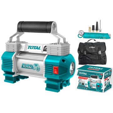 ჰაერის კომპრესორი Total TTAC2506, 12V, 45 L/m, CAR AIR COMPRESSOR