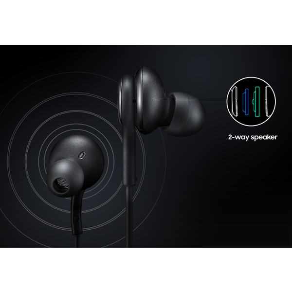 ყურსასმენი Samsung EO-IA500BBEGRU, 3.5mm Jack, Wired Earphones, Black