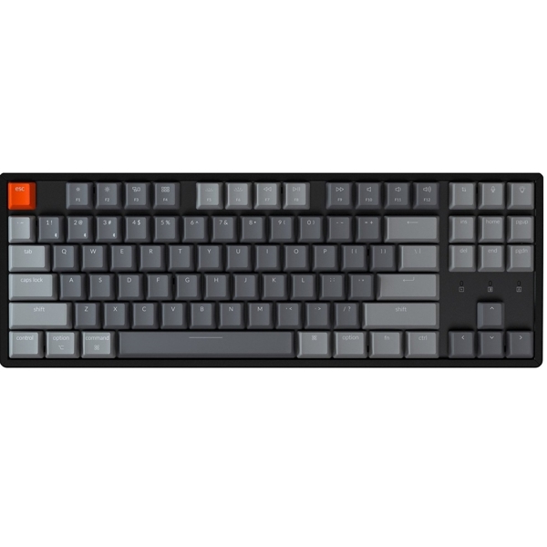 კლავიატურა Keychron K8J2, Wireless, Mechanical Keyboard, Switch RGB Blue, Black