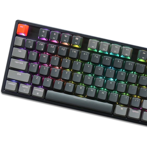 კლავიატურა Keychron K8J2, Wireless, Mechanical Keyboard, Switch RGB Blue, Black