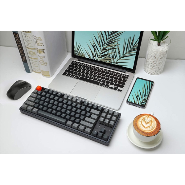 კლავიატურა Keychron K8J2, Wireless, Mechanical Keyboard, Switch RGB Blue, Black