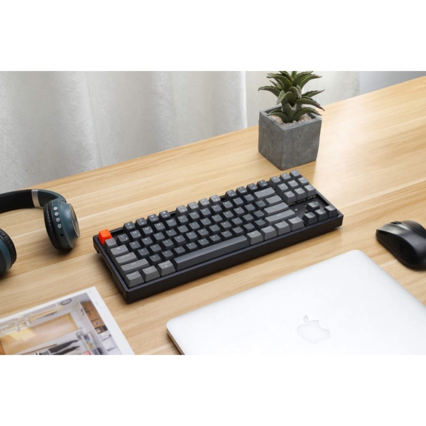 კლავიატურა Keychron K8J2, Wireless, Mechanical Keyboard, Switch RGB Blue, Black