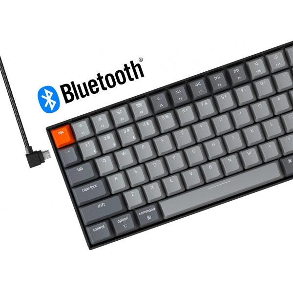 კლავიატურა Keychron K4J3, Wireless, Mechanical Keyboard, Switch RGB Brown, Black