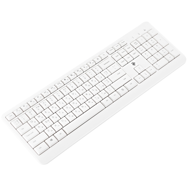 2E KS220WW Wireless Keyboard, White