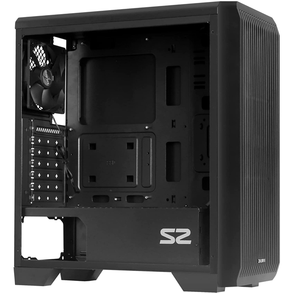 Zalman S2 TG, ATX Mid Tower Computer Case, Black