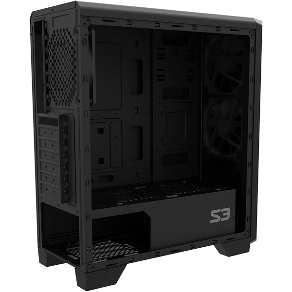 ქეისი Zalman S3 TG, ATX Mid-Tower Computer Case, Black